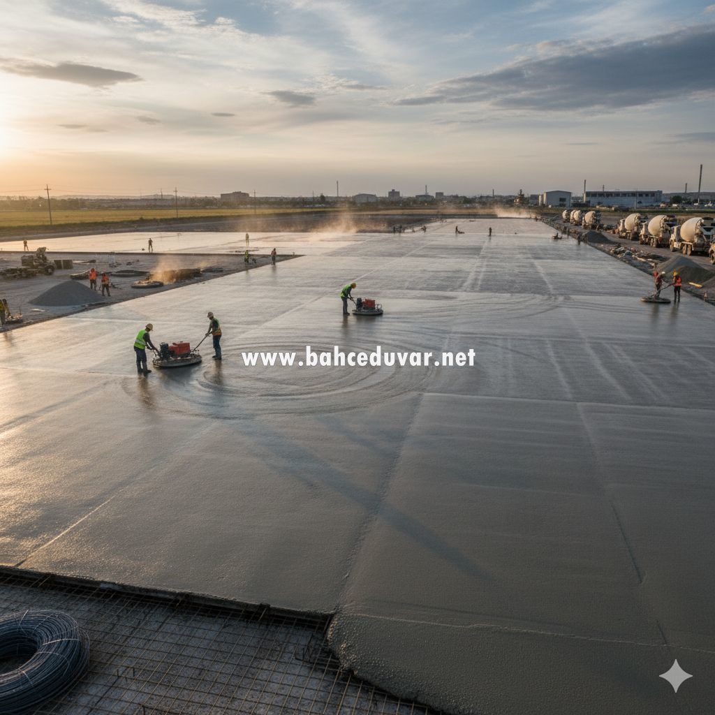 Saha Betonu Atımı